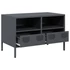 Kép 4/11 - Antracitszürke hidegen hengerelt acél TV-szekrény 68x39x43,5 cm