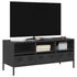Kép 1/11 - Fekete hidegen hengerelt acél TV-szekrény 101,5 x 39 x 43,5 cm