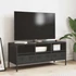 Kép 3/11 - Fekete hidegen hengerelt acél TV-szekrény 101,5 x 39 x 43,5 cm