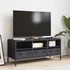 Kép 3/11 - Antracit hidegen hengerelt acél TV-szekrény 101,5x39x43,5 cm