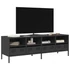Kép 1/11 - Fekete hidegen hengerelt acél TV-szekrény 135 x 39 x 43,5 cm
