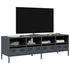 Kép 1/11 - Antracit hidegen hengerelt acél TV-szekrény 135x39x43,5 cm
