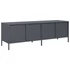 Kép 7/11 - Antracit hidegen hengerelt acél TV-szekrény 135x39x43,5 cm