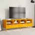 Kép 3/11 - Mustársárga hidegen hengerelt acél TV-szekrény 135x39x43,5 cm