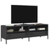 Kép 1/11 - Fekete hidegen hengerelt acél TV-szekrény 135 x 39 x 43,5 cm