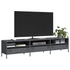 Kép 1/11 - Antracitszürke hidegen hengerelt acél TV-szekrény 202x39x43,5cm