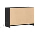 Kép 8/11 - Fekete szerelt fa TV-szekrény LED-ekkel 91 x 34 x 61 cm