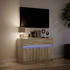 Kép 5/11 - Sonoma tölgy színű szerelt fa LED-es TV-szekrény 91x34x61 cm