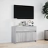 Kép 4/11 - Szürke sonoma színű szerelt fa LED-es TV-szekrény 91x34x61 cm