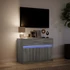 Kép 5/11 - Szürke sonoma színű szerelt fa LED-es TV-szekrény 91x34x61 cm