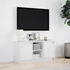 Kép 4/11 - Fehér szerelt fa TV-szekrény LED-ekkel 100 x 34 x 50 cm