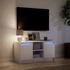 Kép 5/11 - Fehér szerelt fa TV-szekrény LED-ekkel 100 x 34 x 50 cm