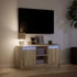 Kép 5/11 - Sonoma tölgy színű szerelt fa LED-es TV-szekrény 100x34x50 cm