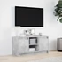 Kép 4/11 - Betonszürke szerelt fa TV-szekrény LED-ekkel 100 x 34 x 50 cm
