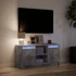 Kép 5/11 - Betonszürke szerelt fa TV-szekrény LED-ekkel 100 x 34 x 50 cm