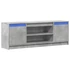 Kép 3/11 - Betonszürke szerelt fa TV-szekrény LED-ekkel 139,5 x 34 x 50 cm