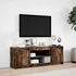 Kép 4/11 - Füstös tölgy színű szerelt fa LED-es TV-szekrény 139,5x34x50 cm