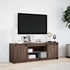 Kép 4/11 - Barna tölgy színű szerelt fa LED-es TV-szekrény 139,5x34x50 cm