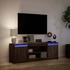 Kép 5/11 - Barna tölgy színű szerelt fa LED-es TV-szekrény 139,5x34x50 cm