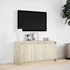 Kép 4/11 - Sonoma tölgy színű szerelt fa LED-es TV-szekrény 100x34x50 cm