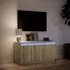 Kép 5/11 - Sonoma tölgy színű szerelt fa LED-es TV-szekrény 100x34x50 cm