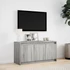 Kép 4/11 - Szürke sonoma színű szerelt fa LED-es TV-szekrény 100x34x50 cm
