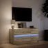 Kép 5/11 - Sonoma tölgy színű szerelt fa LED-es TV-szekrény 100x34x50 cm