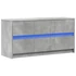 Kép 3/11 - Betonszürke szerelt fa TV-szekrény LED-ekkel 100 x 34 x 50 cm