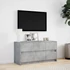 Kép 4/11 - Betonszürke szerelt fa TV-szekrény LED-ekkel 100 x 34 x 50 cm