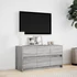 Kép 4/11 - Szürke sonoma színű szerelt fa LED-es TV-szekrény 100x34x50 cm