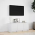 Kép 4/11 - Fehér szerelt fa TV-szekrény LED-ekkel 97 x 34 x 40 cm