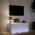 Kép 5/11 - Fehér szerelt fa TV-szekrény LED-ekkel 97 x 34 x 40 cm