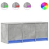 Kép 2/11 - Betonszürke szerelt fa TV-szekrény LED-ekkel 97 x 34 x 40 cm