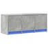 Kép 3/11 - Betonszürke szerelt fa TV-szekrény LED-ekkel 97 x 34 x 40 cm