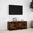 Kép 4/11 - Füstös tölgy színű szerelt fa TV-szekrény LED-del 97x34x40 cm