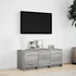 Kép 4/11 - Szürke sonoma színű szerelt fa TV-szekrény LED-del 97x34x40 cm