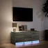 Kép 5/11 - Szürke sonoma színű szerelt fa TV-szekrény LED-del 97x34x40 cm