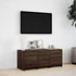 Kép 4/11 - Barna tölgy színű szerelt fa TV-szekrény LED-del 97x34x40 cm