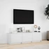 Kép 4/11 - Fehér szerelt fa TV-szekrény LED-ekkel 140 x 34 x 40 cm