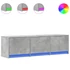Kép 2/11 - Betonszürke szerelt fa TV-szekrény LED-ekkel 140 x 34 x 40 cm