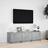 Kép 4/11 - Betonszürke szerelt fa TV-szekrény LED-ekkel 140 x 34 x 40 cm