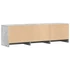 Kép 8/11 - Betonszürke szerelt fa TV-szekrény LED-ekkel 140 x 34 x 40 cm