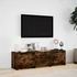 Kép 4/11 - Füstös tölgy színű szerelt fa LED-es TV-szekrény 140x34x40 cm