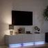 Kép 5/11 - Fehér szerelt fa TV-szekrény LED-ekkel 165 x 34 x 40 cm