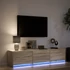 Kép 5/11 - Sonoma tölgy színű szerelt fa TV-szekrény LED-del 165x34x40 cm