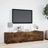 Kép 4/11 - Füstös tölgy színű szerelt fa TV-szekrény LED-del 165x34x40 cm
