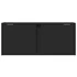 Kép 6/11 - Fekete fali TV-szekrény LED-világítással 80x31x35 cm