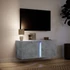 Kép 5/11 - Betonszürke falra szerelhető TV-szekrény LED-del 80x31x35 cm