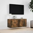 Kép 4/11 - Füstös tölgy színű fali TV-szekrény LED-ekkel 80x31x35 cm