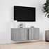 Kép 4/11 - Szürke sonoma színű fali TV-szekrény LED-del 80x31x35 cm